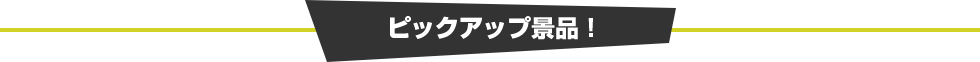 ピックアップ景品！